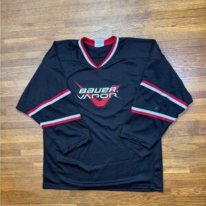 Bauer Vapor Black and Red Hockey Jersey